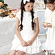 Annys安妮公主-蕾絲荷葉蛋糕裙襬低腰洋裝*1201白色 product thumbnail 1