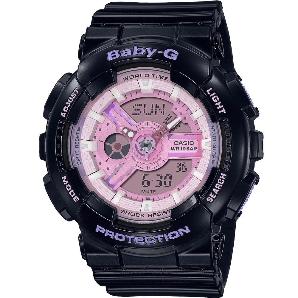 CASIO 卡西歐 Baby-G 舞動炫彩 運動手錶 BA-110PL-1A