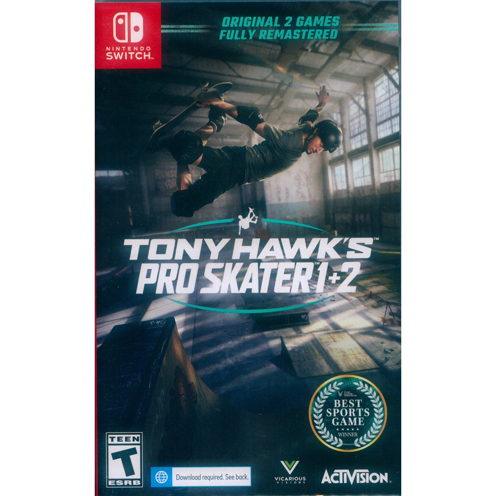 托尼·霍克職業滑板 1+2 Tony Hawks Pro Skater 1 + 2 - NS Switch 英日文美版
