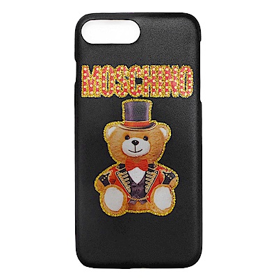 MOSCHINO 新款皇家熊熊 I Phone 6.7.8 Plus手機殼 (黑色)