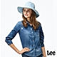Lee 女款 經典小刷破七分袖牛仔襯衫 中藍洗水｜Modern product thumbnail 1
