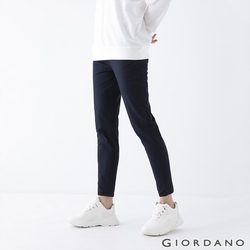 GIORDANO  女裝腰鬆緊修身休閒卡其褲 - 67 夜空藍