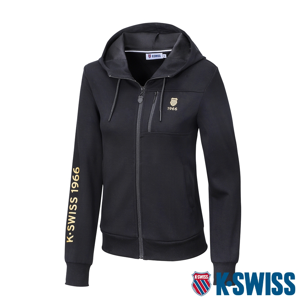 K-SWISS Hoodie Jacket連帽外套-女-黑