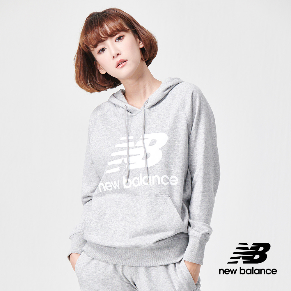 New Balance 連帽長袖上衣_AWT91523AG_女性_灰色