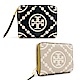 TORY BURCH T Monogram 撞色壓花拉鍊短夾 (雙色選) product thumbnail 1