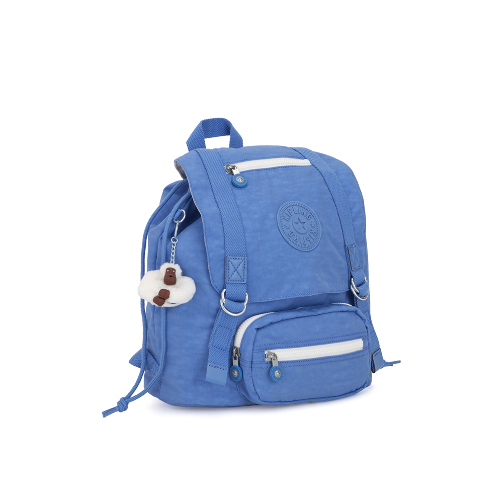 Kipling 晴空蔚藍雙扣翻蓋束口後背包-JOETSU S | 後背包| Yahoo奇摩購物中心