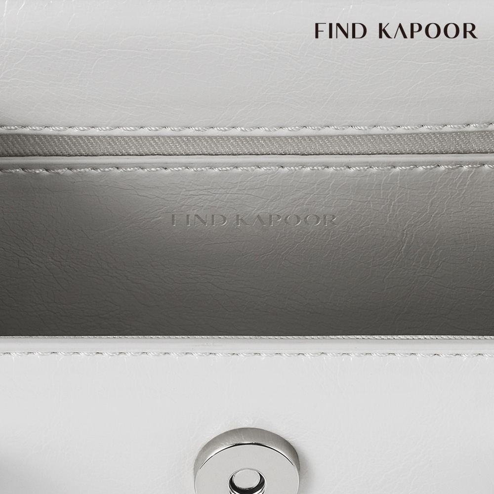 FIND KAPOOR MARTY 12 褶紋系列翻蓋手提斜背方包- 冰晶灰| 斜/肩背包