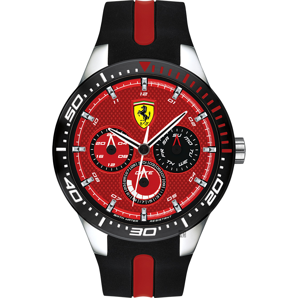 Scuderia Ferrari 法拉利 Red Rev T 日曆手錶 FA0830588