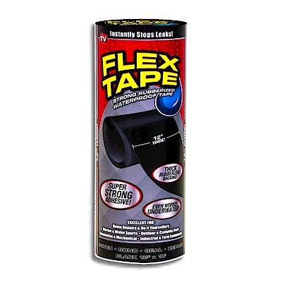 美國FLEX TAPE強固型修補膠帶-12吋寬版（黑色）