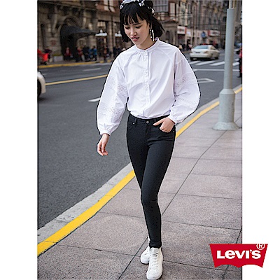 Levis 女款 Revel 中腰緊身提臀牛仔長褲 超彈力塑型布料