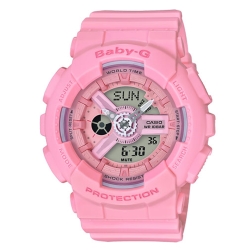 BABY-G 心花朵朵開粉嫩氣息設計休閒錶( BA-110-4A1)玫瑰粉/43.3mm