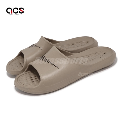 Nike 涼拖鞋 Victori One Shower Slide 男鞋 女鞋 卡其 黑 一體式 排水 防滑 CZ5478-200