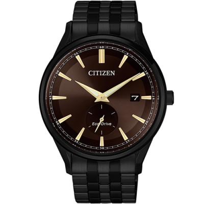 CITIZEN星辰 光動能獨立秒針紳士腕錶(BV1115-82X)