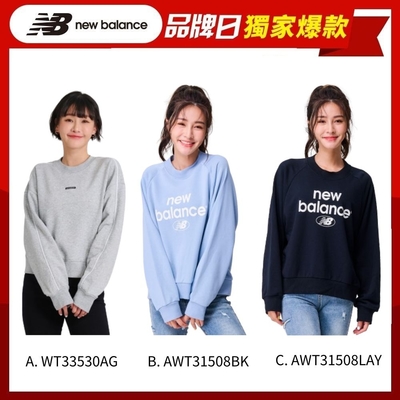 [New Balance]女性長袖上衣_三款任選(WT33530AG/AWT31508LAY/AWT31508BK)