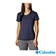 Columbia 哥倫比亞 女款- UPF50快排短袖上衣-深藍 UAL29680NY product thumbnail 1