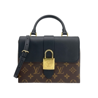 二手品 Louis Vuitton Locky BB 磁釦手提斜背二用包(M44141-黑)