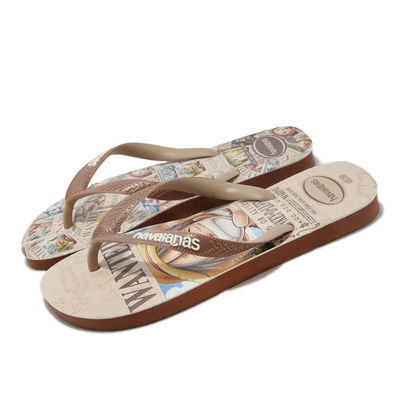 Havaianas 拖鞋 Top One Piece Flip Flops 男鞋 棕 海賊王 One Piece 聯名款 41482381976U