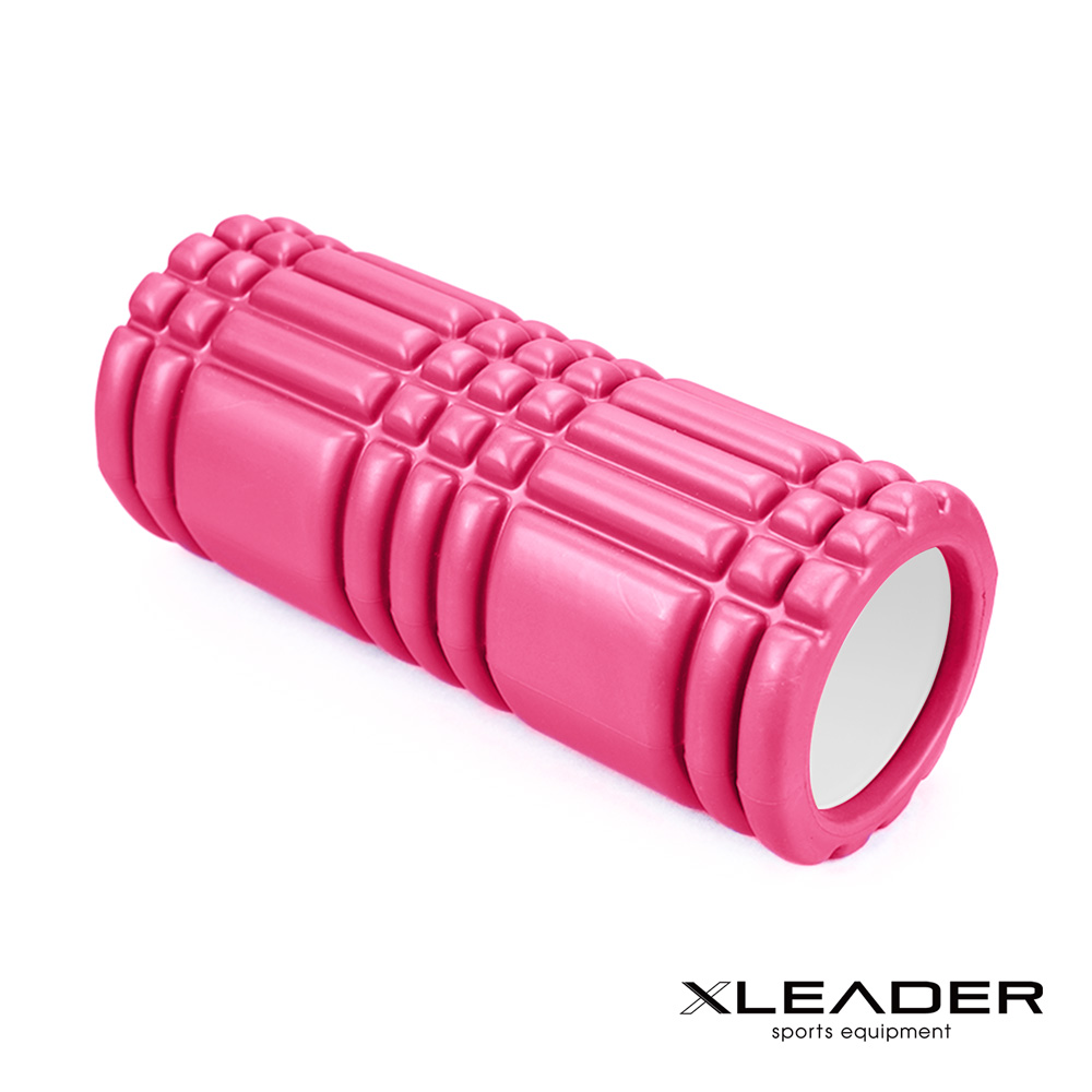 Leader X 環保EVA專業舒展塑身按摩瑜珈滾筒 滾輪 瑜珈柱 粉色