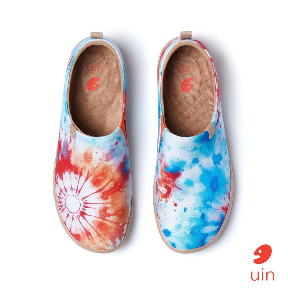 uin 西班牙原創設計 女鞋 耀斑之光彩繪休閒鞋W1011487