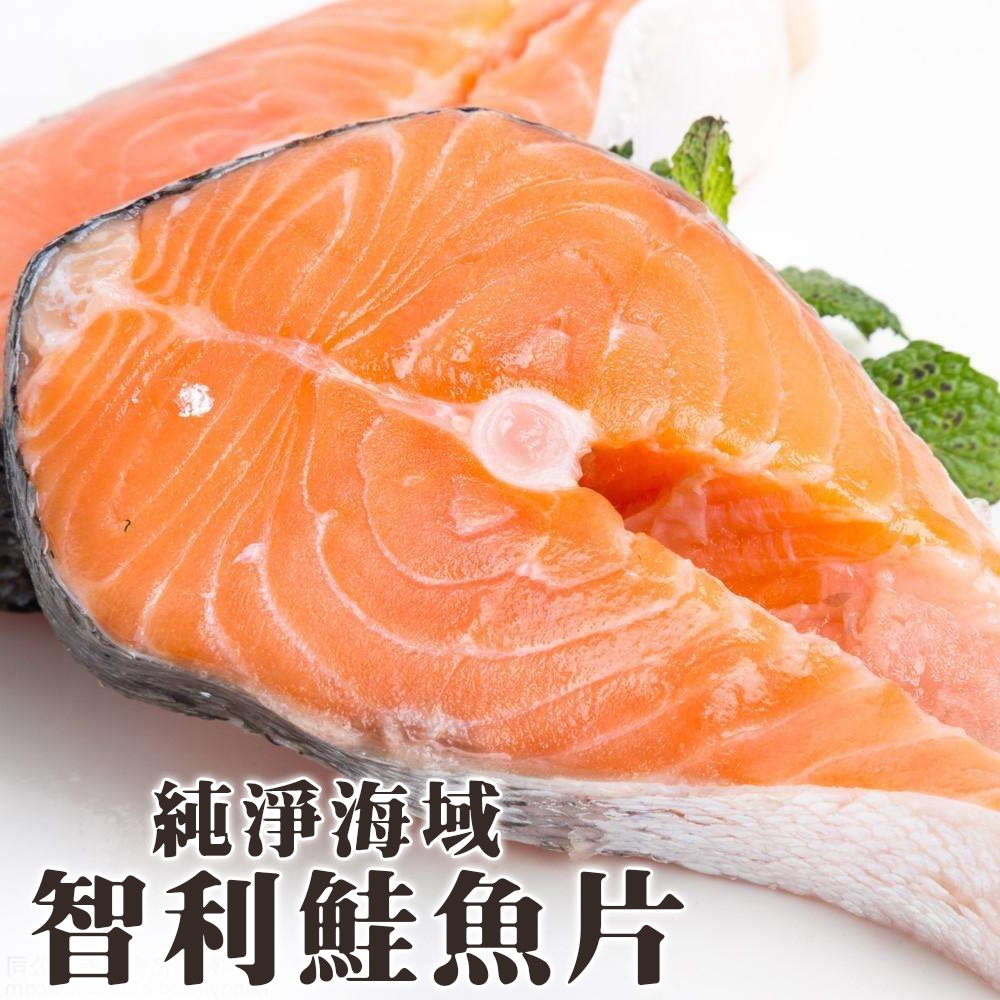 【海陸管家】鮮嫩智利鮭魚片8包(每包3片/每片約100g)