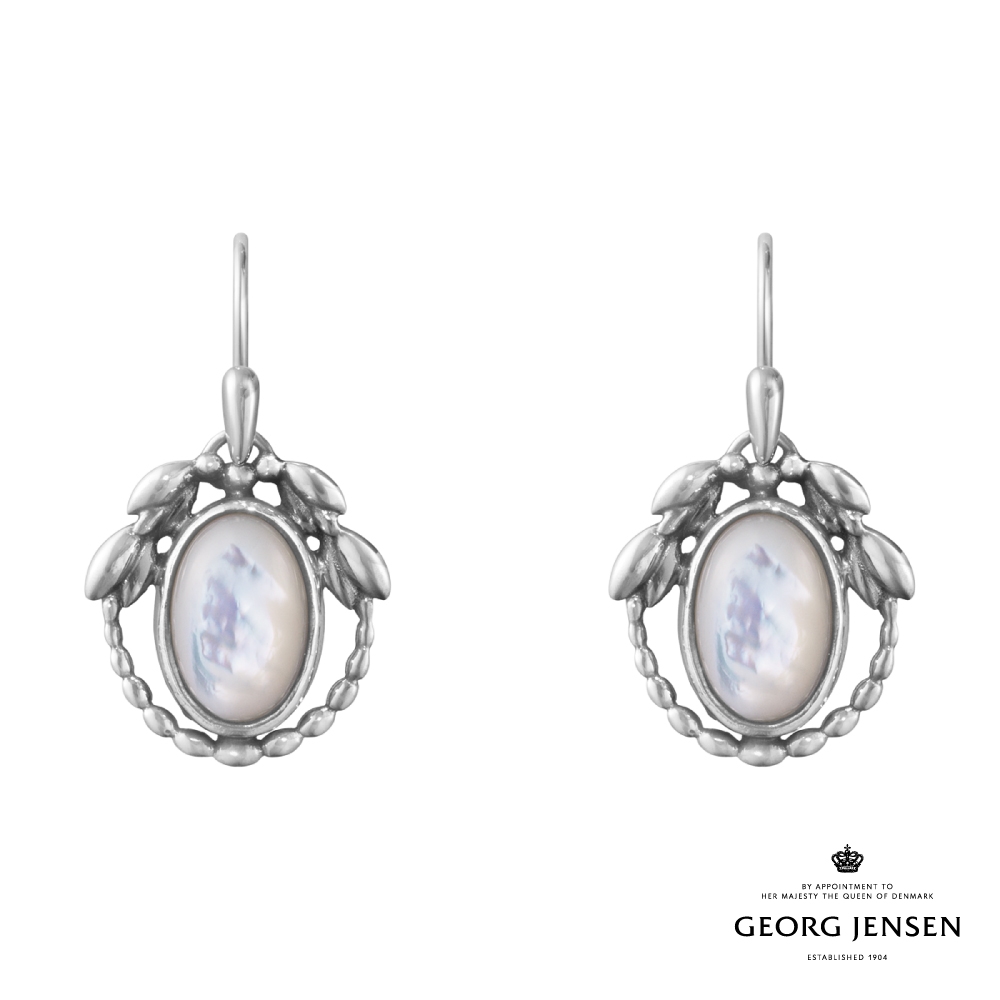 Georg Jensen 喬治傑生 2021 年度 HERITAGE 珍珠母貝純銀耳環