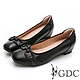 GDC-金釦素色時尚方頭平底包鞋-黑色 product thumbnail 1