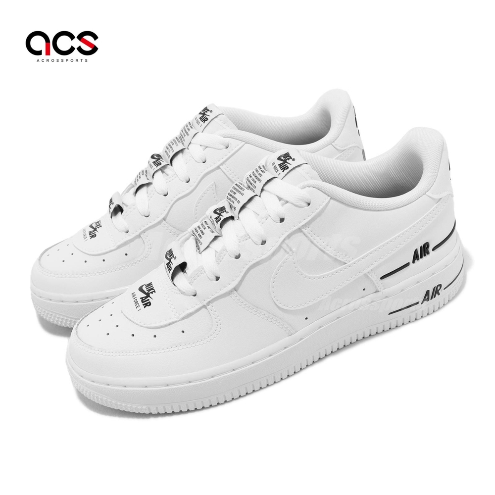 Nike Air Force 1 LV8 3 White Black (GS) Kids' - CJ4092-100 - US