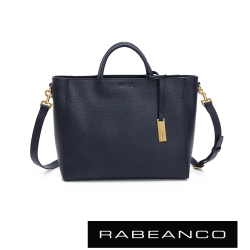 RABEANCO 迷時尚系列優雅兩用小手提包(大) 墨水藍
