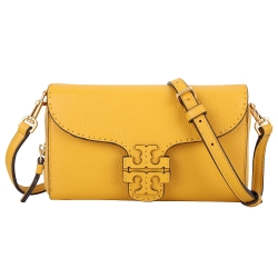 TORY BURCH McGraw 可拆式背帶牛皮手拿/斜背包(黃色)