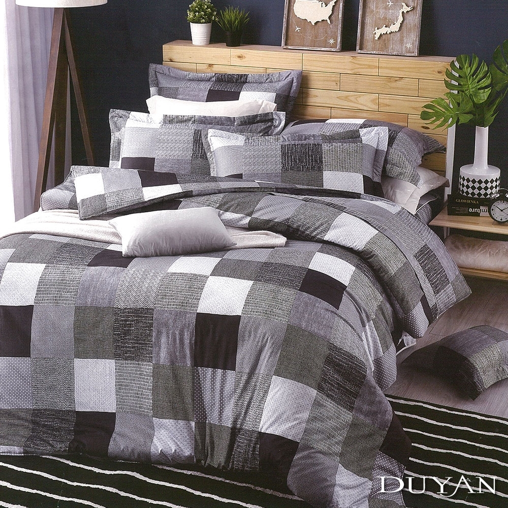 DUYAN竹漾-100%精梳棉-雙人加大六件式床罩組-和曦歲月 台灣製