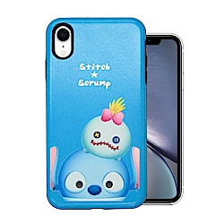 迪士尼 TSUM TSUM iPhone XR 6.1吋 磨砂手機殼(史迪奇小金)