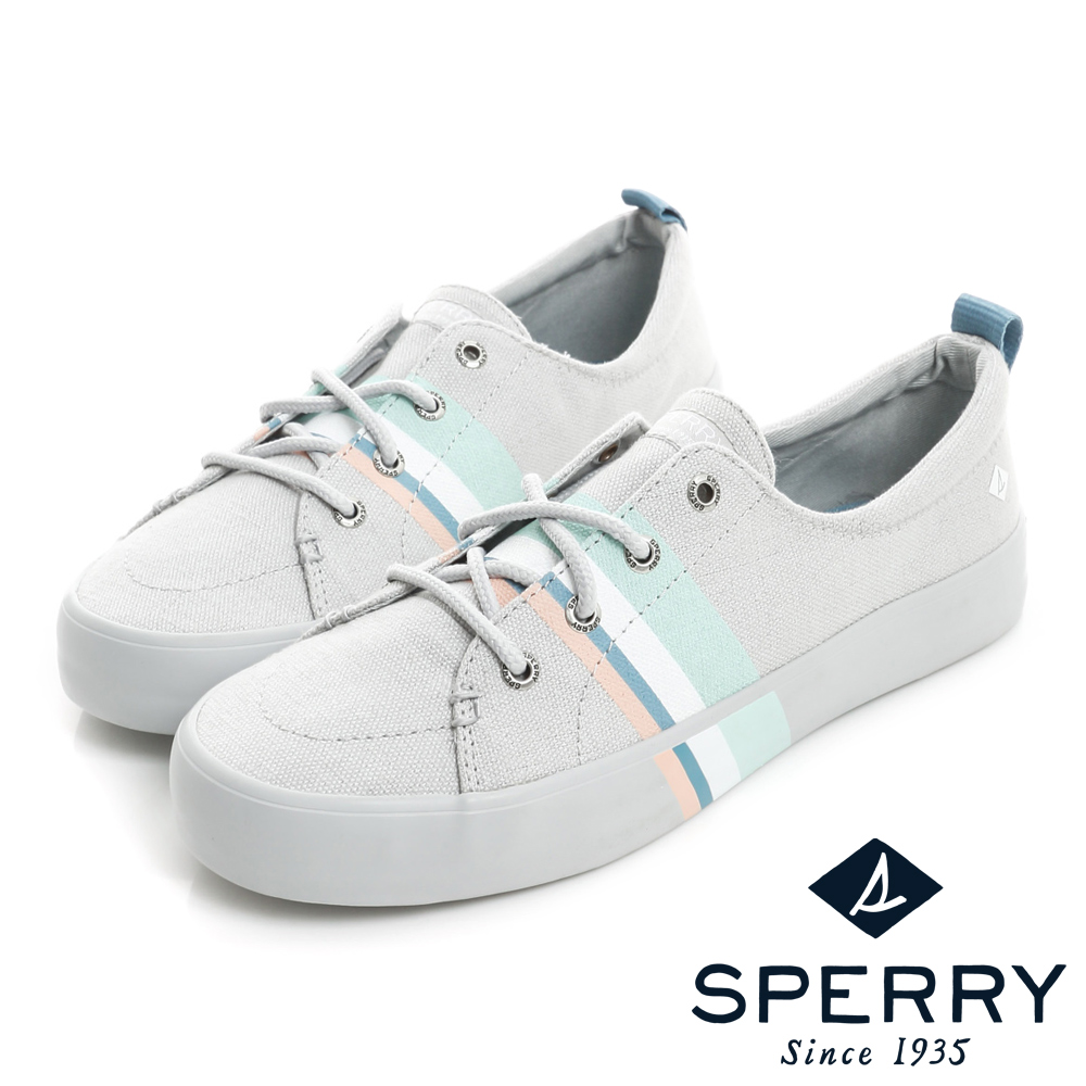 SPERRY 海洋風尚輕甜玩色休閒鞋(女)-灰