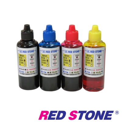 RED STONE for CANON連續供墨機專用填充墨水100CC(四色一組)