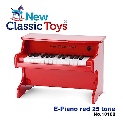 【荷蘭New Classic Toys】 幼兒25鍵電子鋼琴玩具- 經典紅 - 10160 音樂玩具/木製玩具