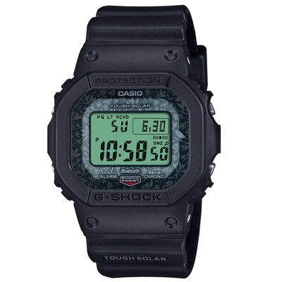 CASIO 卡西歐 G-SHOCK 經典共存 保護生態 限量聯名 達爾文雀 藍牙 電波 太陽能電力 GW-B5600CD-1A3_42.8mm