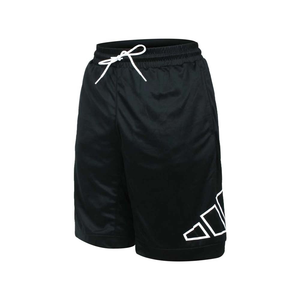 ADIDAS 男運動短褲-針織 吸濕排汗 五分褲 慢跑 路跑 愛迪達 GT3018 黑白