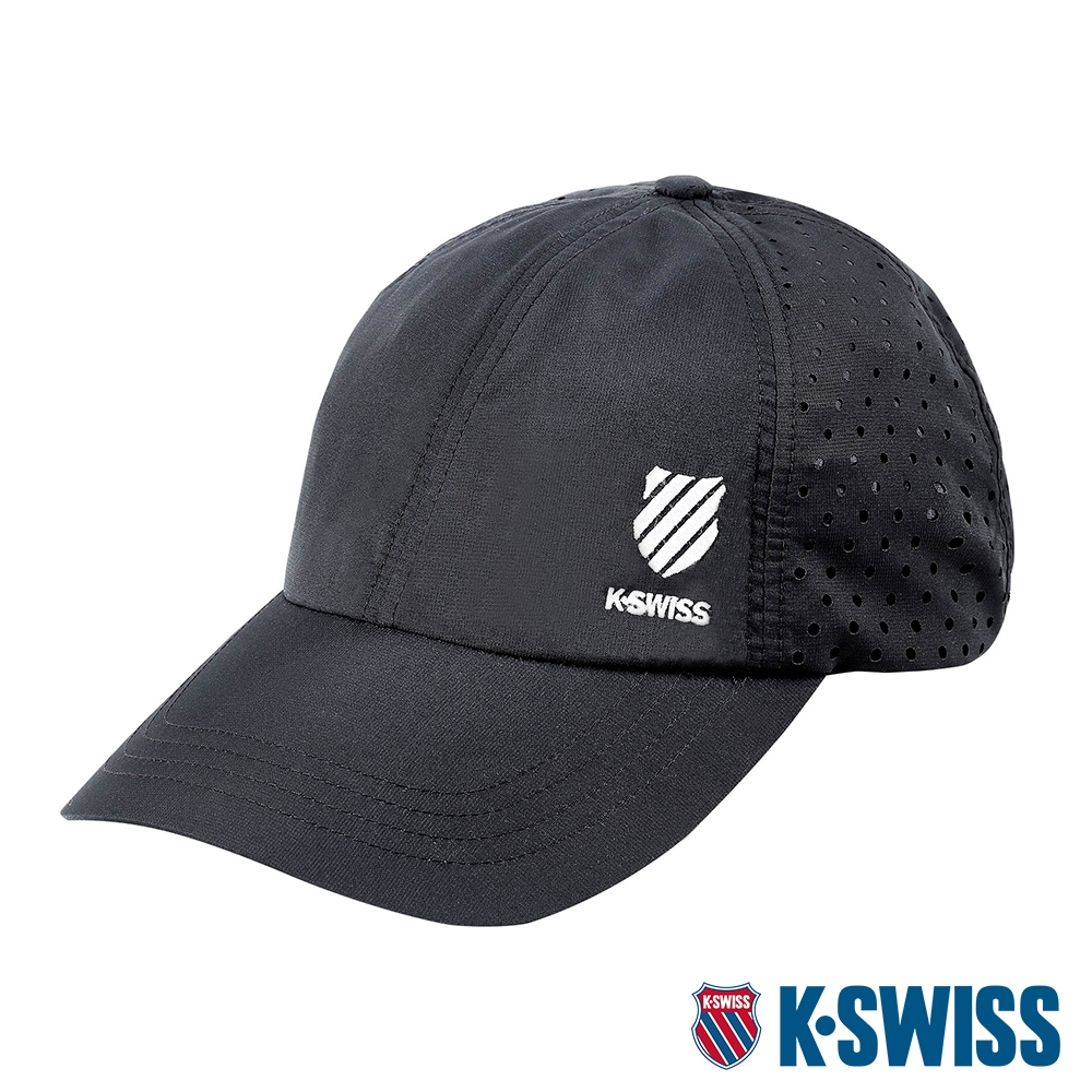 K-SWISS AT BREATHABLE CAP排汗運動帽-黑