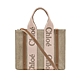 Chloe Woody tote bag 新款帆布兩用托特包(小號/粉色) product thumbnail 1