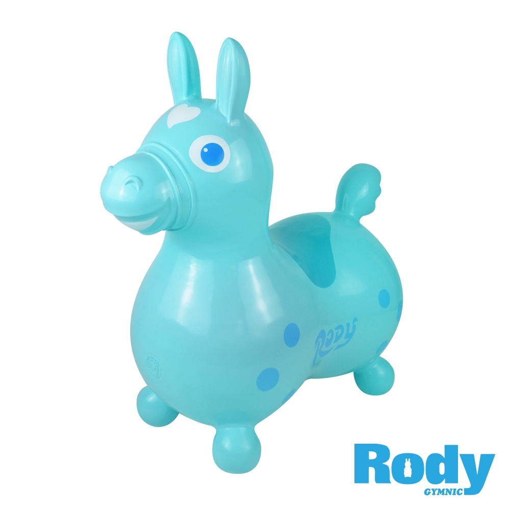 RODY跳跳馬-亞規限定版附打氣筒-粉藍色(義大利原裝進口)