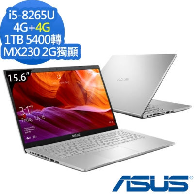 ASUS X509FJ 15吋筆電 i5-8265U/4G+4G/1TB/MX230特