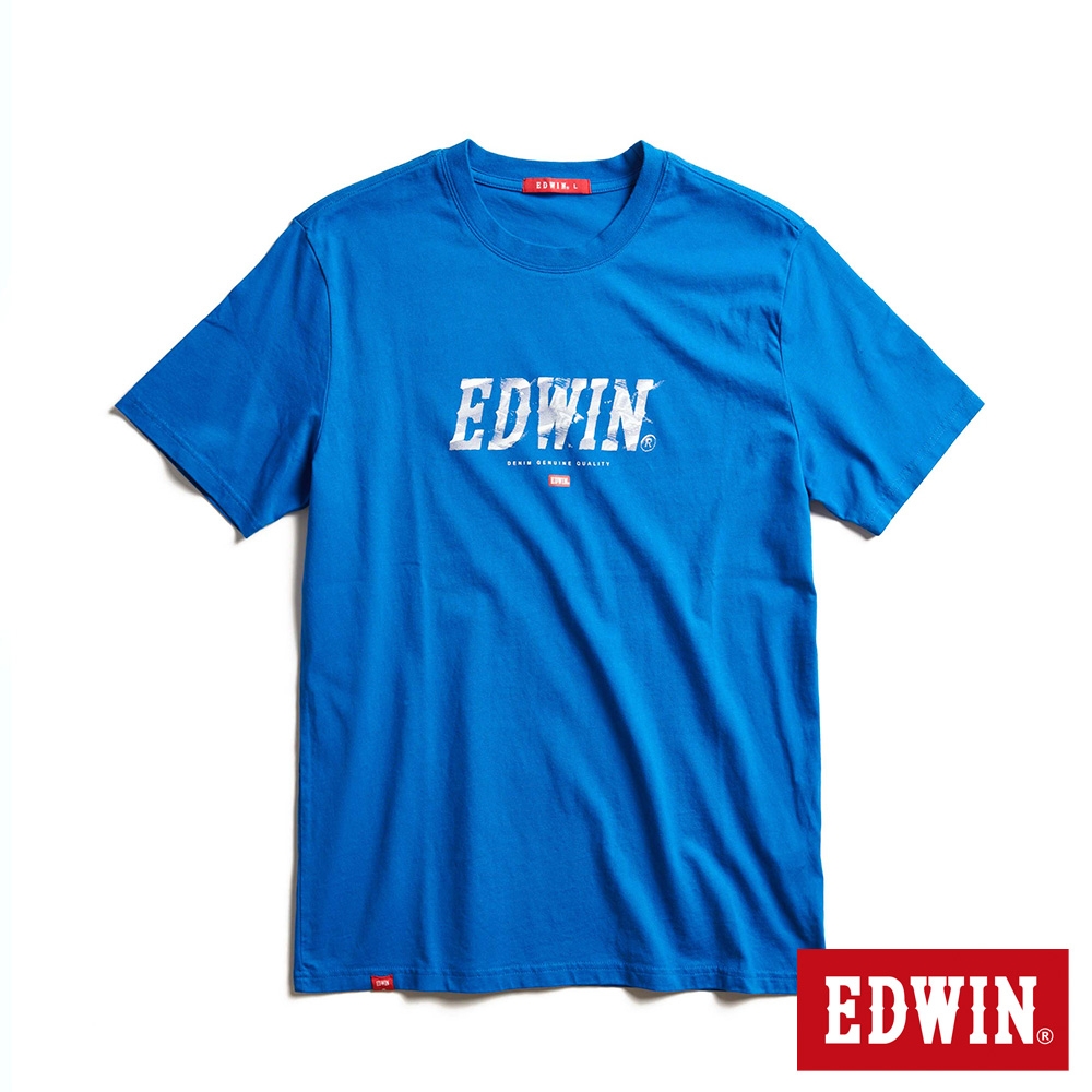 EDWIN 網路獨家 EDWIN影子短袖T恤-中性-藍色