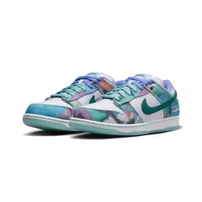 Futura Laboratories x Nike SB Dunk Low 白藍塗鴉 (26~29cm) 聯名款 休閒鞋 男鞋 HF6061-400