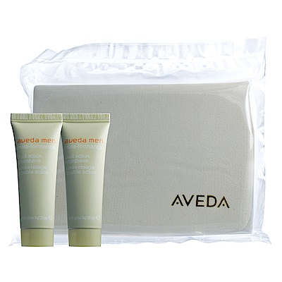 *AVEDA 洗面棉+純型淨顏保濕乳25ml*2