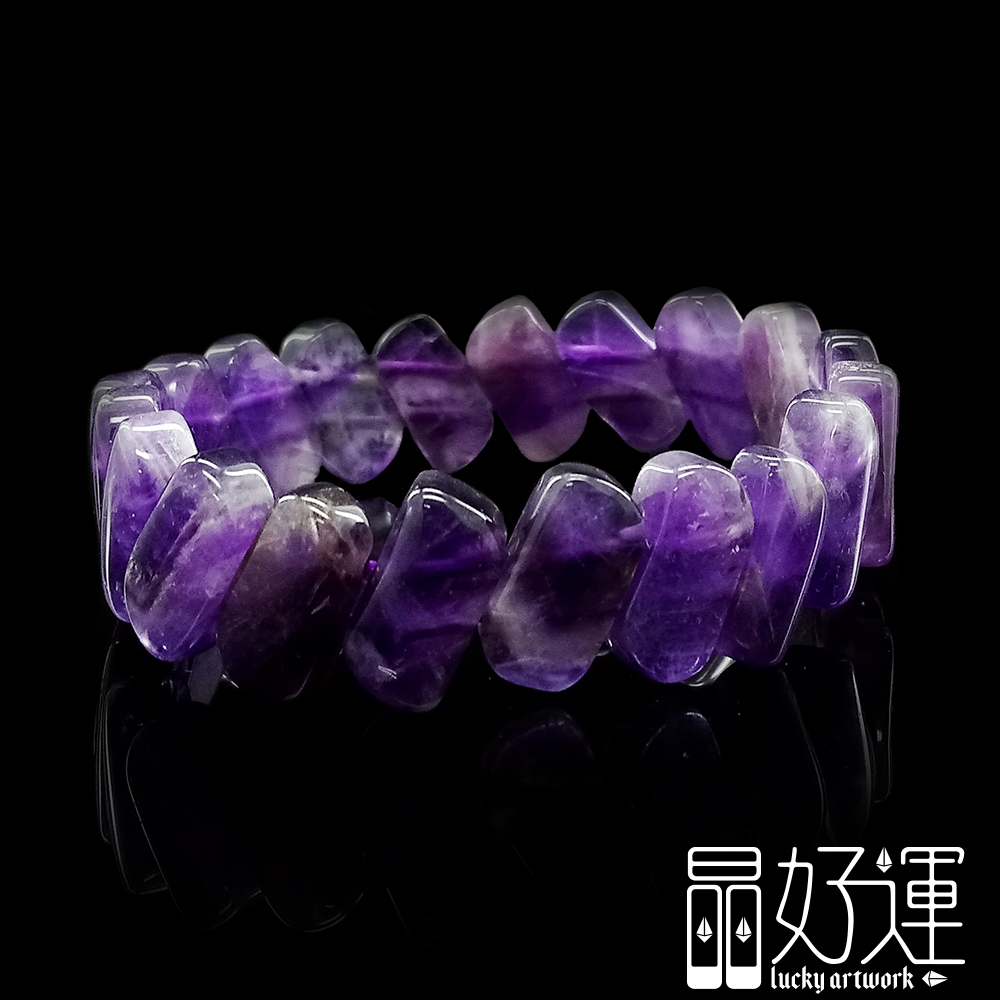 【晶好運】喜招貴人15mm限量冰種烏拉圭虎牙紫水晶手珠(BB-110/現貨)