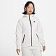 NIKE 外套 女款 運動連帽外套 AS W NSW TCH FLC WR FZ HDY 灰白 FB8339-013 product thumbnail 1