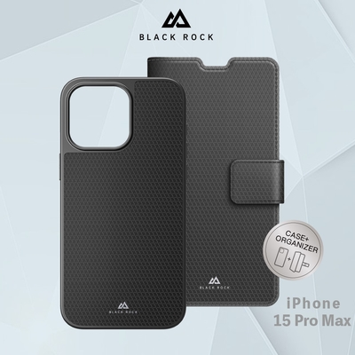 德國Black Rock 2合1防護皮套-iPhone 15 Pro Max (6.7 )黑