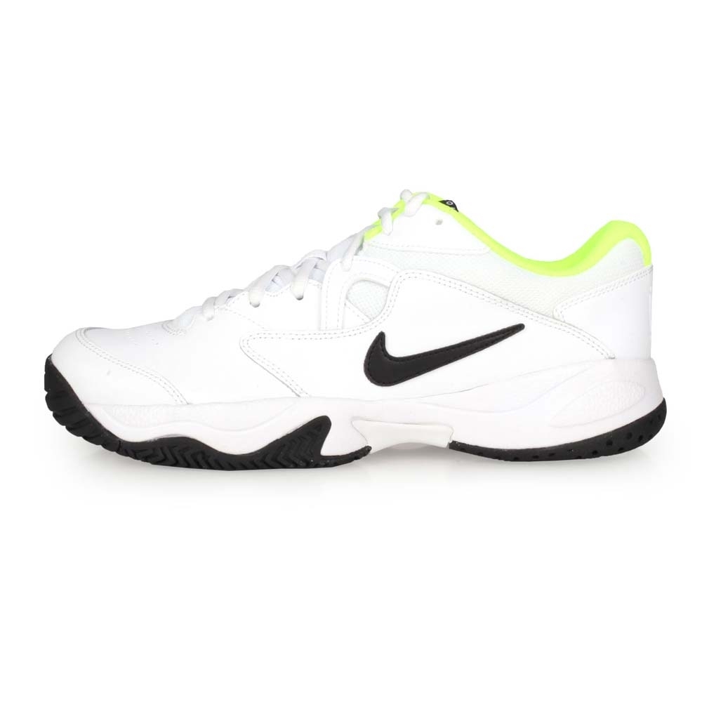 NIKE 男 網球鞋 COURT LITE 2 白黑螢光黃