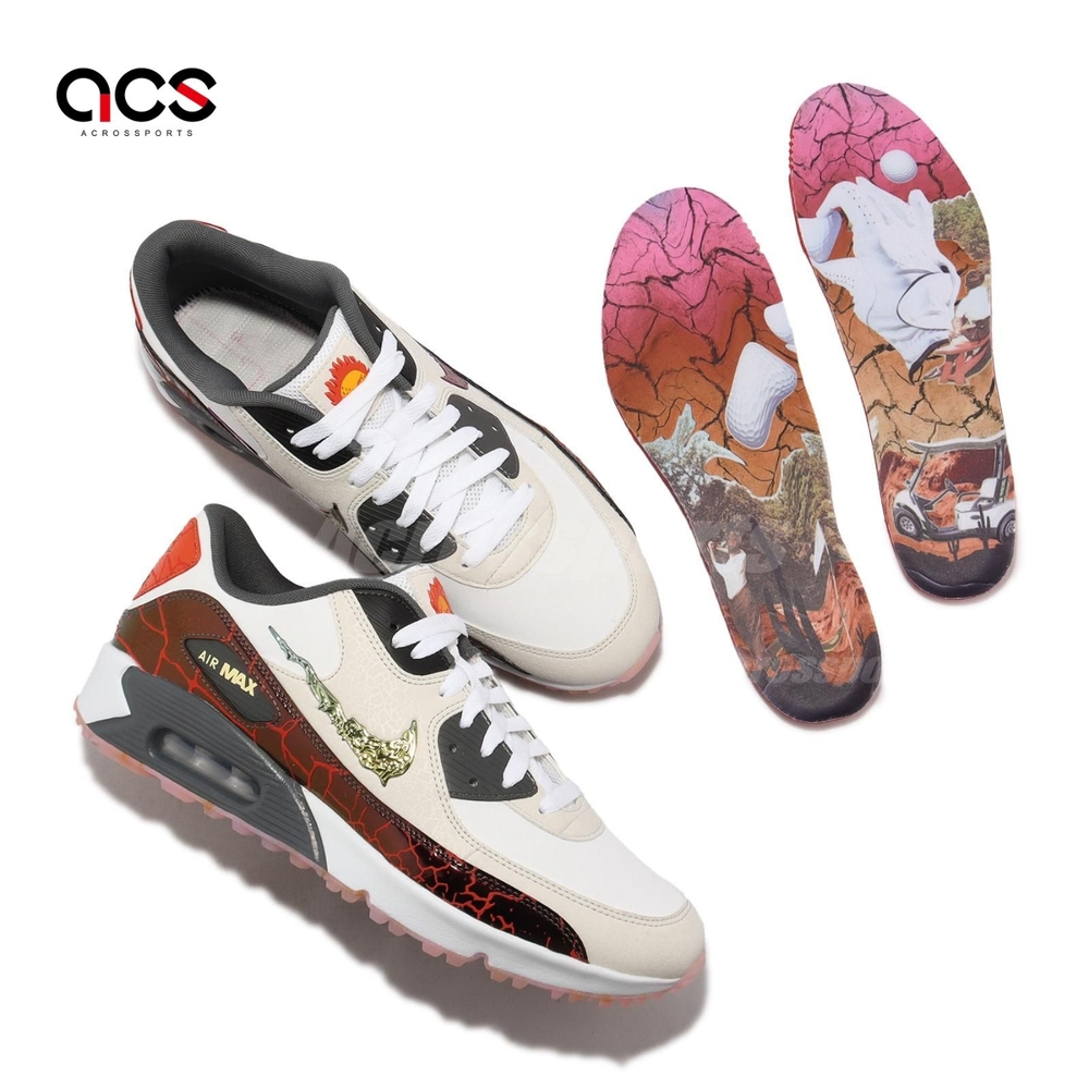 Nike 高爾夫球鞋Air Max 90 G NRG Desert Camo 男鞋白金緩震高球FB5038