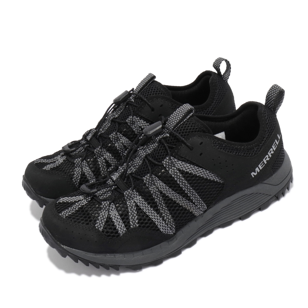 Merrell 戶外鞋 Wildwood Aerosport 男鞋 彈性 支撐 內嵌式避震墊片 耐磨 抓地 黑 灰 ML036109