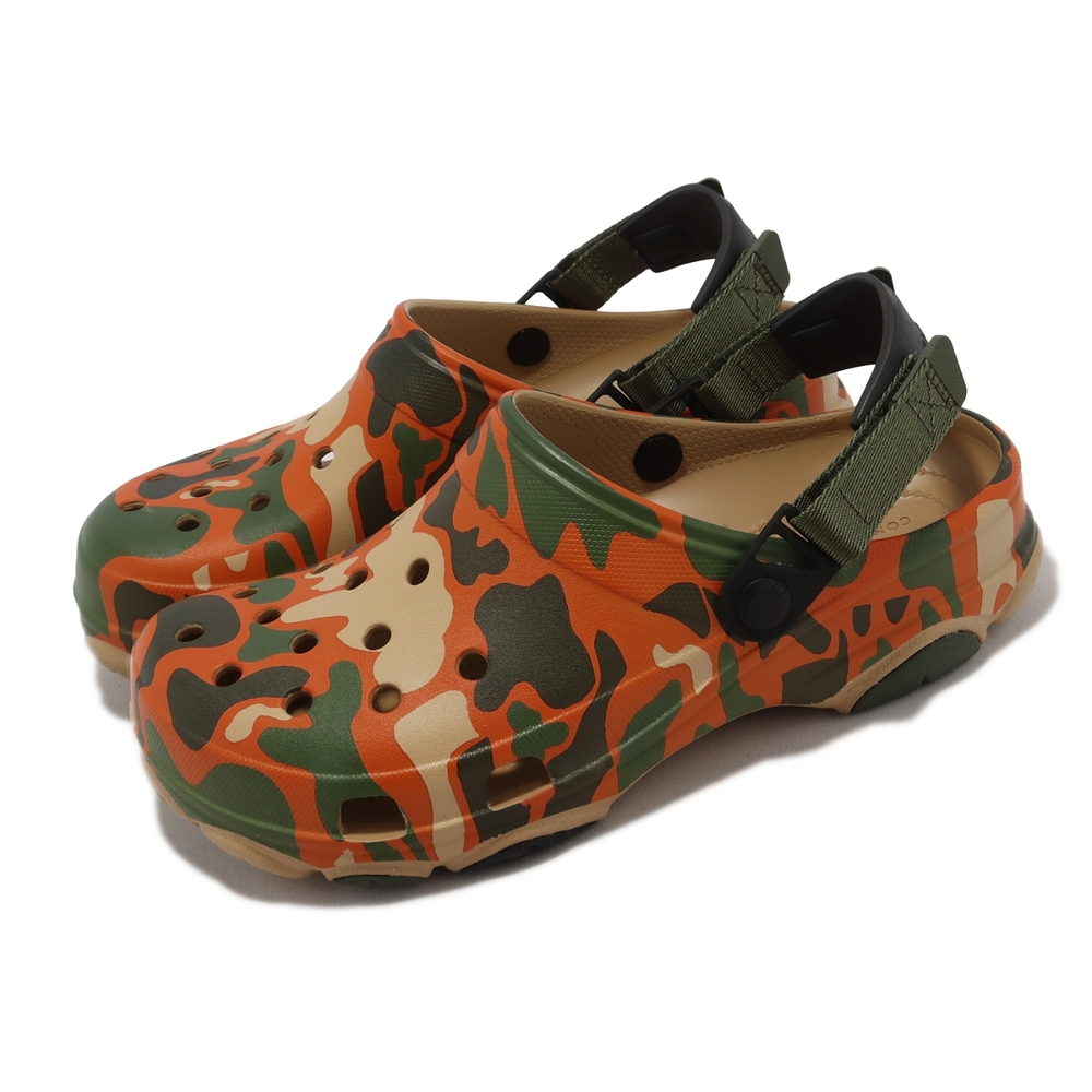 Crocs 洞洞鞋 Classic All Terrain Camo Clog 男鞋 迷彩 橘 卡駱馳 2080622UG